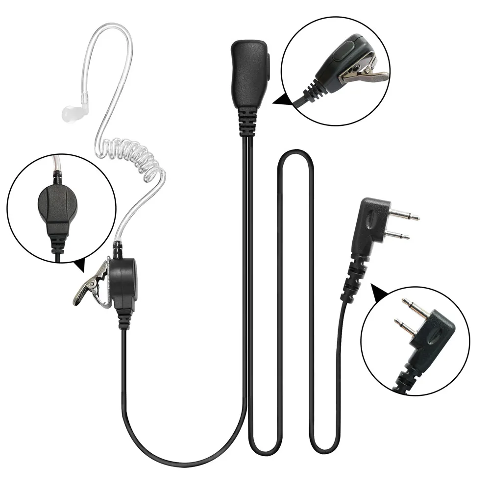 

1-wire Headset Earpiece Mic for IC-F4 IC-F34 IC-F43 IC-F44 IC-F3001 IC-F3003 IC-F4003 IC-F3023 IC-F4001 IC-F4011 Portable Radio