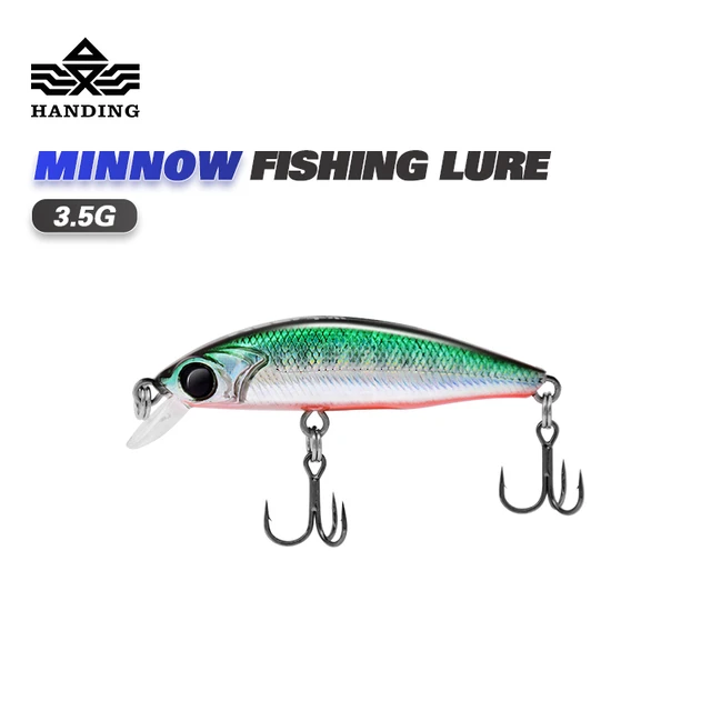 HANDING Mini Minnow Fishing Lure 4.5cm 3.5g Slow Sinking Long Casting  Artificial Bait for Freshwater and Saltwater - AliExpress