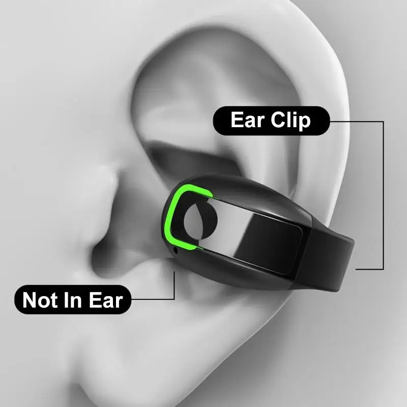 Фото Наушники с костной проводимостью GD28, Bluetooth-совместимые наушники 5.3, беспроводная деловая Спортивная гарнитура с микрофоном, легкие наушники №3