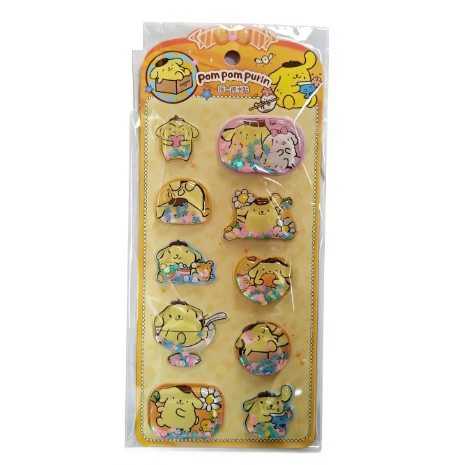 귀여운 애니메이션 카와이 산리오 3D 쉐이크 스티커 DIY 노트북 앨범 일기 핸드북 장식 학교 학생 문구 어린이 장난감