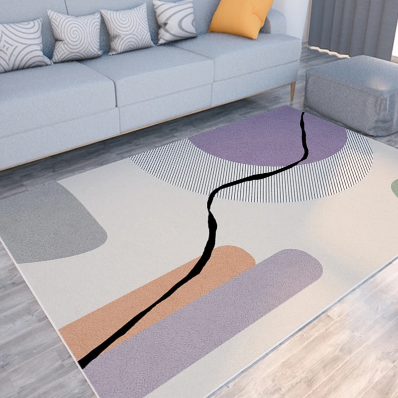 

Modern Art Living Room Sofa Coffee Table Carpet Abstract Geometric Bedroom Bedside Rug Room Decoration Office Commercial Rugs