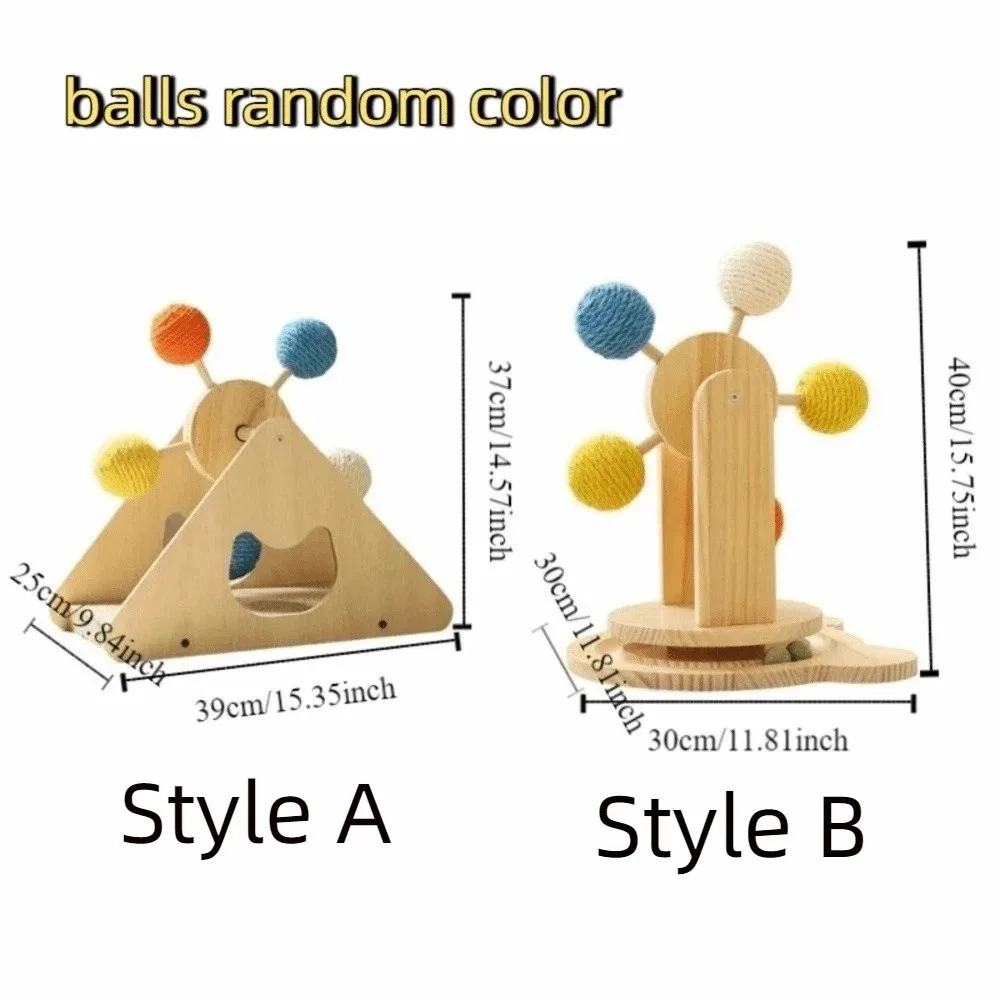 Rotating Turntable Ferris Wheel Cat Toy Durable Detachable Cat Scratcher Toy Wear Resistant Interactive Cat Toy Relieve Boredom