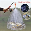 High Carbon Steel Frame Fishing Net Trap Mesh Luminous Bead Netting Sea Fish Net Tackle Design Feeder Fishing Trap