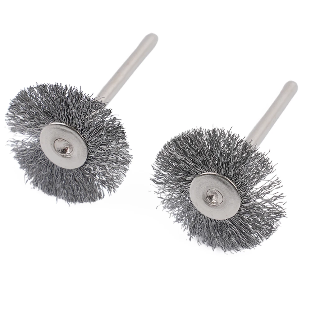 

20pcs Drill Brush Wire Wheel Brush 3.175*25mm Metal Polishing Wood Carving Brush For Electrical Grinder Rotary Tools Accessorie