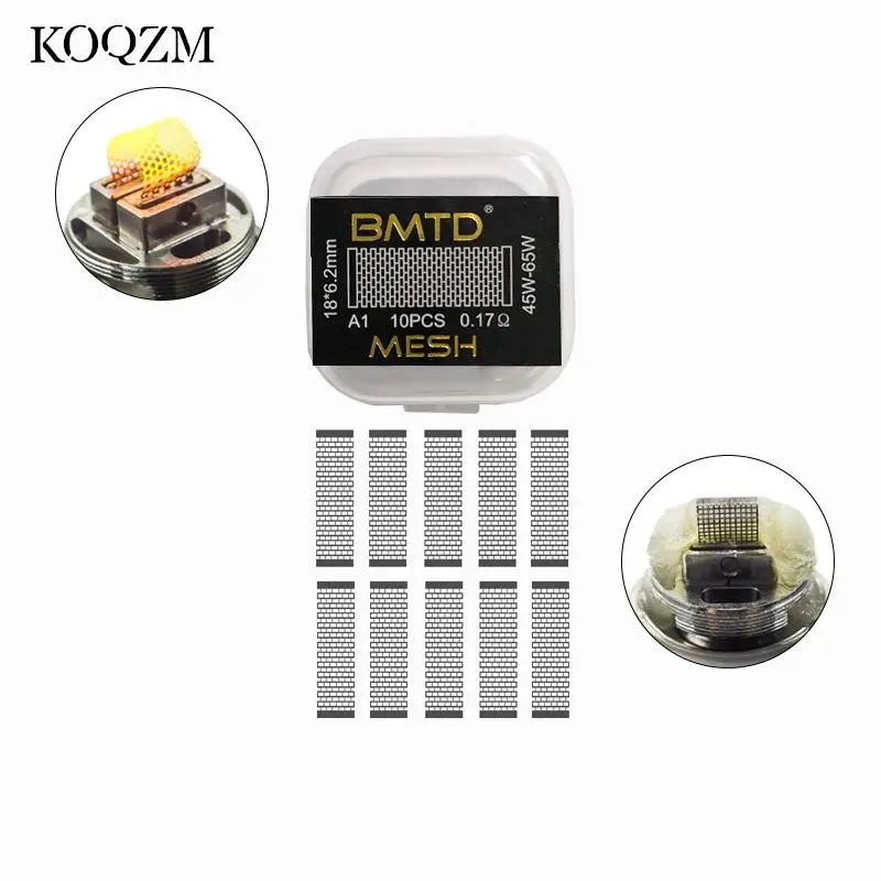 10pcs/set A1 Mesh Coil 0.13/0.18/0.17ohm Heating Coil Wire For Profile