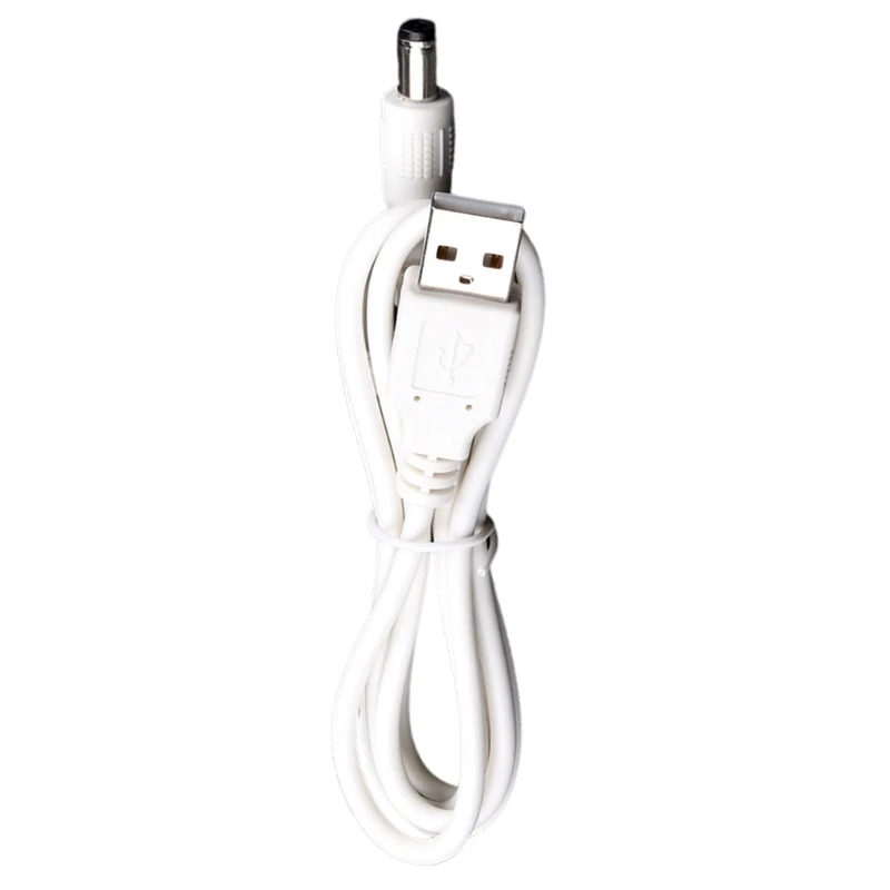 USB-DC5.5x2.5mm 어댑터 케이블 안전 충전 전원 케이블 DC5.5x2.5 케이블 직선/곡선 헤드 다중 보호