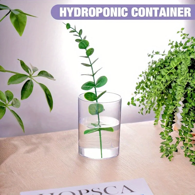 Pen Holder 3 Pcs Acrylic Make up Transparent Pen Holder Student Pencil Display Stand Clear Round Tpe Cups