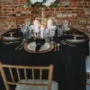 10 Pack Black Round Tablecloths, 120 Inch Stain Resistant and Wrinkle Round Table Clothes, Washable Polyester Table Clothes 2