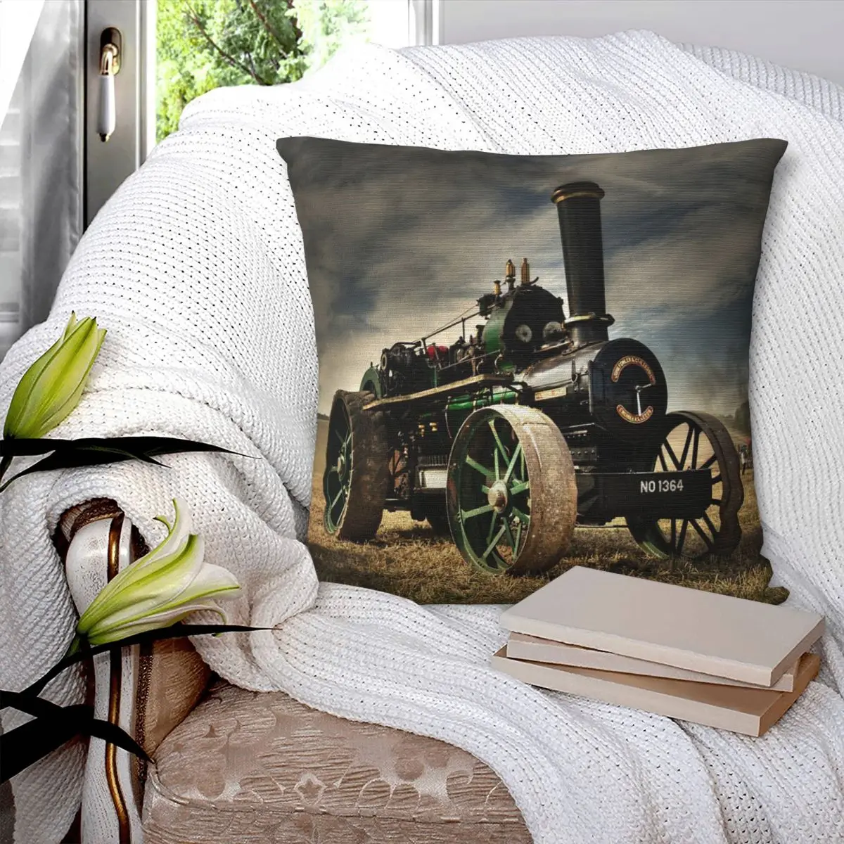 

The Fowler & The Fordson Pillowcase Printed Cushion Cover Sofa Waist Pillow Pillow Cover