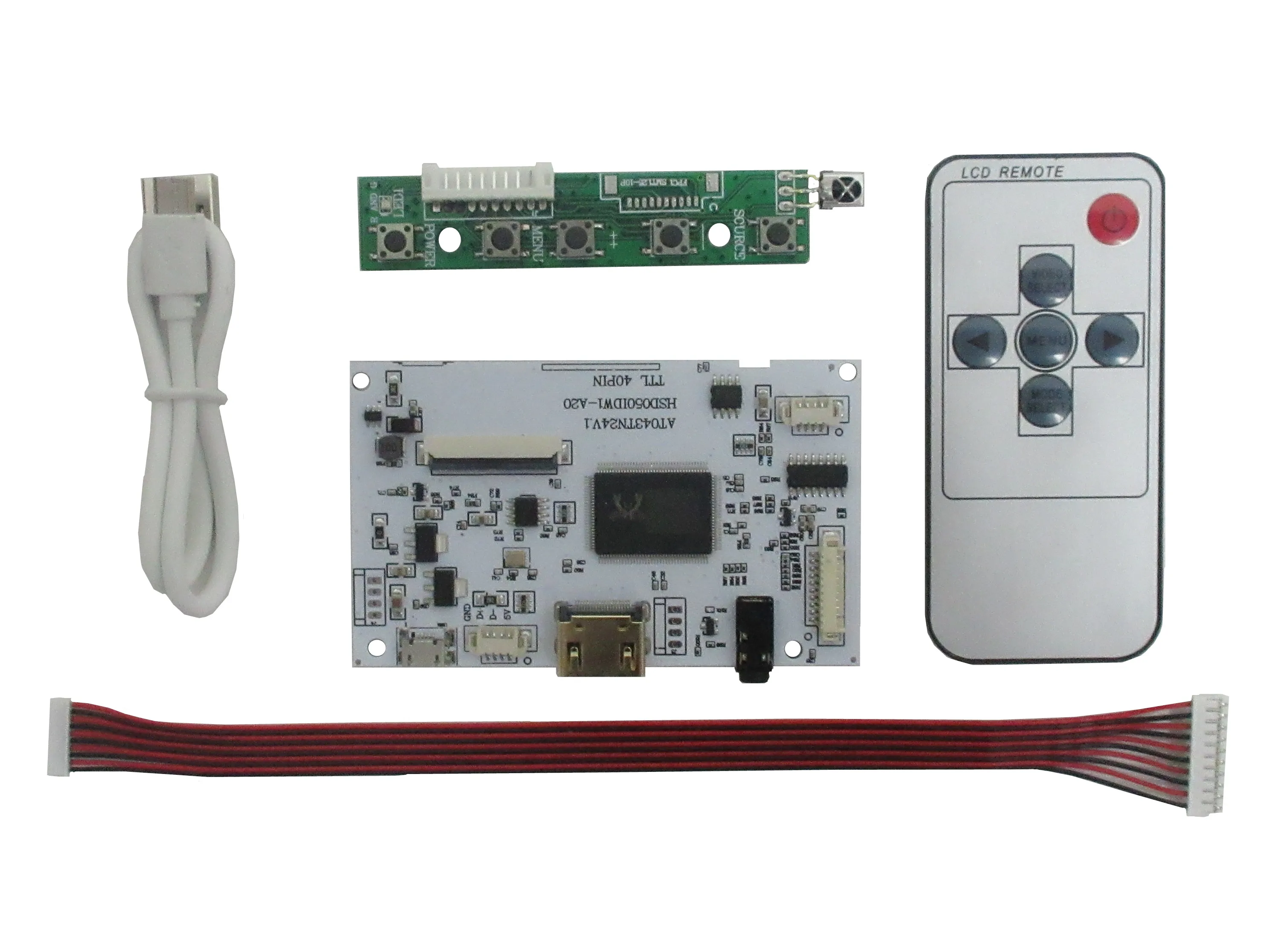 Scheda Controller LCD VGA Per Monitor Fai-da-te - Kit Con Cavo LVDS Alimentazione 417504