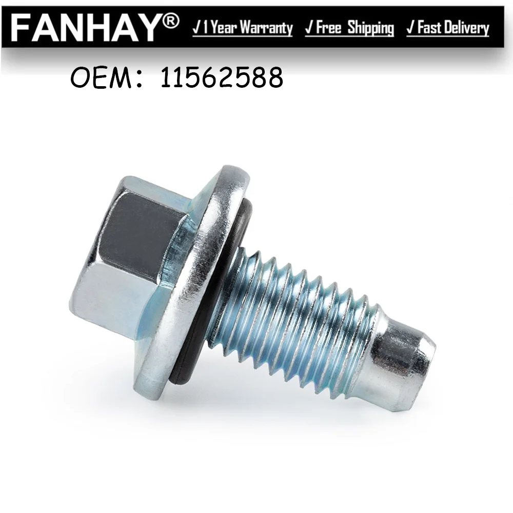 11562588 11519408 24100042 03536964 New Oil Pan Drain Plug Bolt w/ O-Ring For Chevrolet For Buick GMC Cadillac Chevy