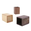 Solid wood creative pen holder black walnut desktop storage box simple Japanese study office stationery gifts 5