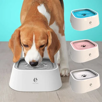 강아지 물에 뜨는 물 그릇, 비 습식 입 고양이 그릇, 흘림 없는 식수 디스펜서, 플라스틱 개 그릇