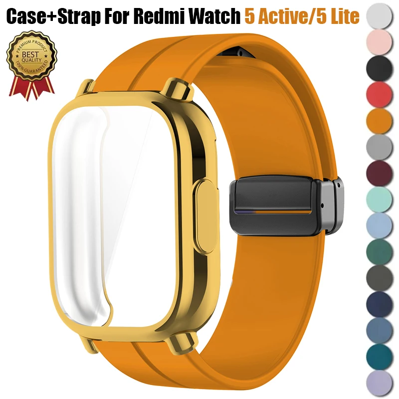 Enhanced TPU Case with Silicone Strap for Smartwatch Protection and Style