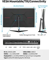 FYHXele 32Inch 4K 144Hz PC IPS Panel Monitor UHD LED Display Desktop Gaming Computer Screen FreeSync G-Sync Technology 3840*2160 - Image 6