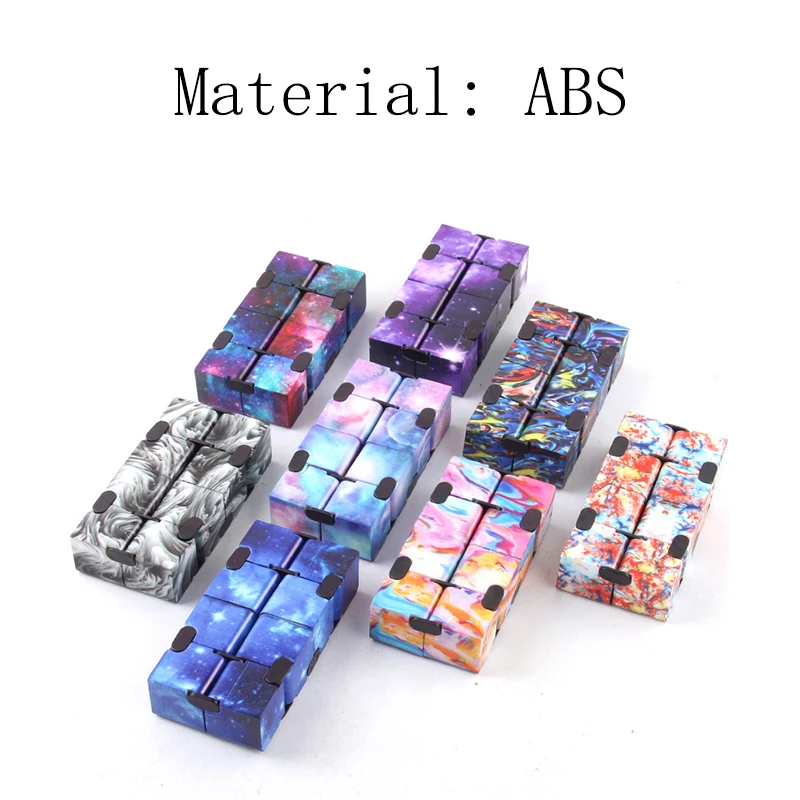 Starry Sky Infinity Magic Cube Square Puzzle Toys Relieve Stress Hand Game Four Corner Maze Toys Children Adult Decompression fidget toys puzzle toys anti stress toys puzzle cube magic puzzle cube