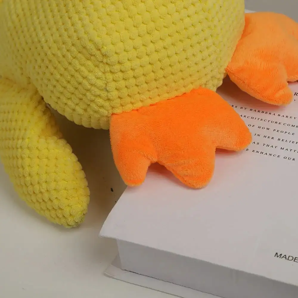 Calming Duck Dog Toys Quack Dog Duck Toy Durable Dog Squeak Toys Soft Plush Dog Chew Toy Indoor Alone Relief Bored Pet Supplies 5