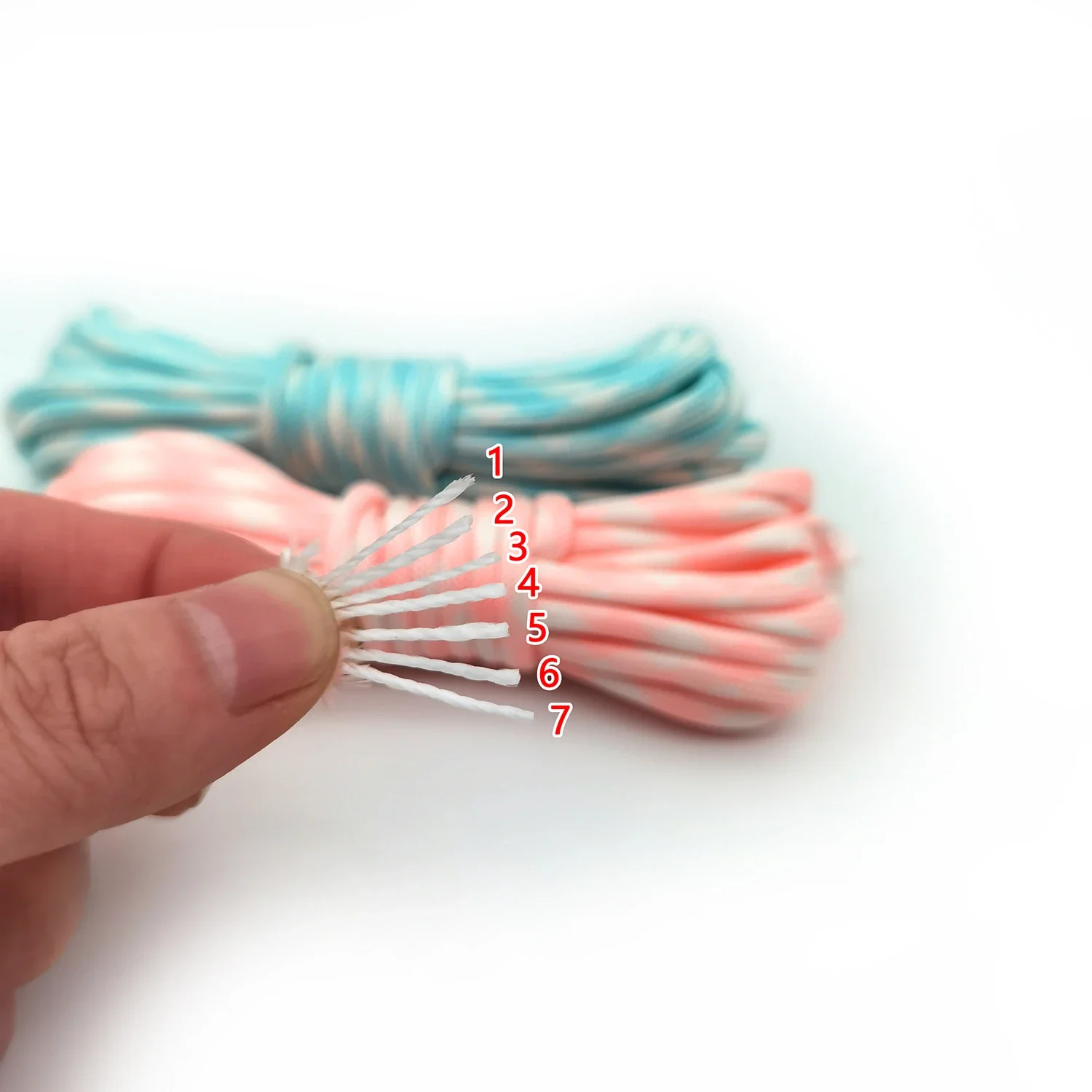 4mm Luminous 7-Core Paracord 5m/10m/20m Outdoor Camping Equipment Outdoor Emergency Rope Braided Bracelet Tent paracord rope