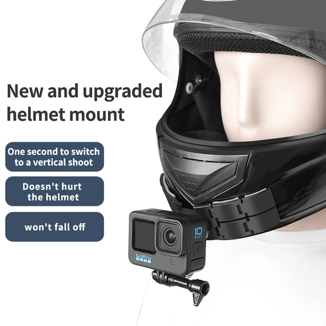 For agv k1 Motorcycle Helmet For GoPro Hero 10 9 8 7 5 OSMO Action Xiaomi  YI Sports Camera Helmet Chin Bracket Accessories