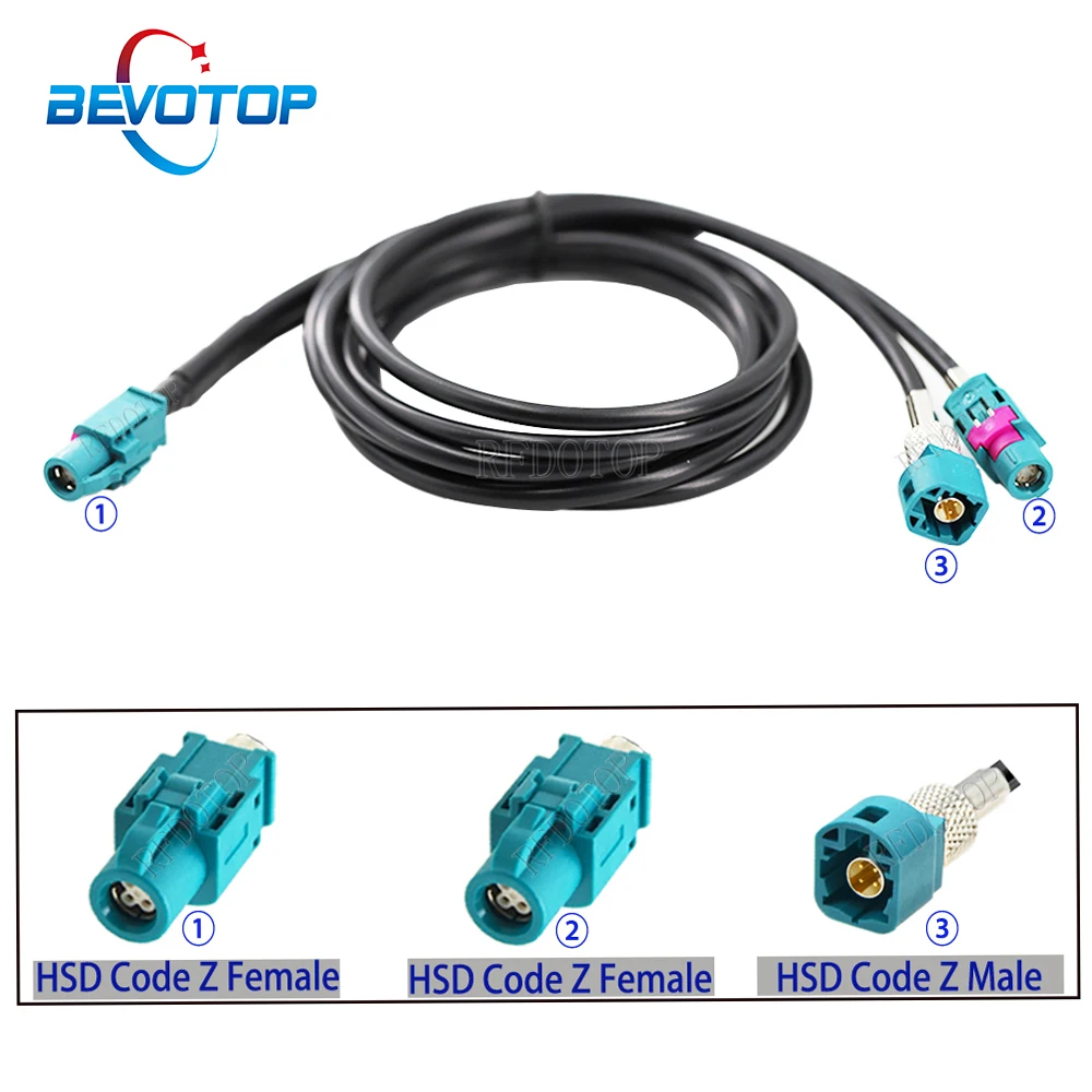 Y Type 1 To 2 Splitter Hsd Lvds Cable 4 Pin Code Z To Z Female & Z Male  Connector Wire Video Line,connector Can Be Customized - Connectors -  AliExpress