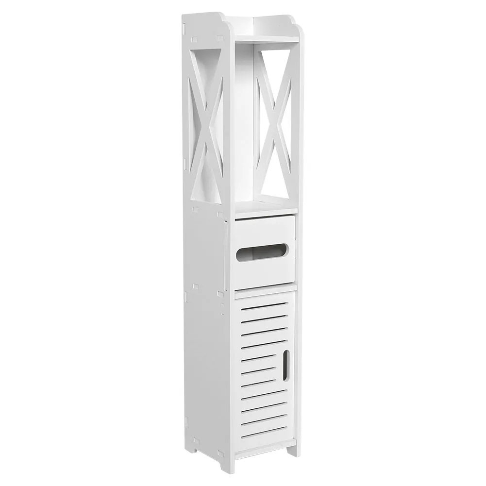 Bathroom Floor Standing Shelf Storage Cabinet Washbasin Shower