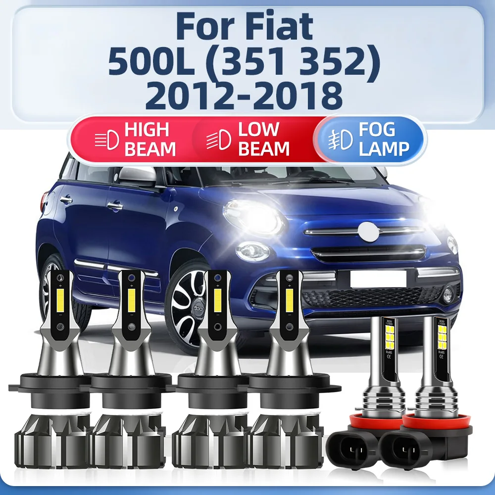 차량용 LED 헤드라이트 전구, CSP 안개등 터보 램프, 피아트 500L (351..