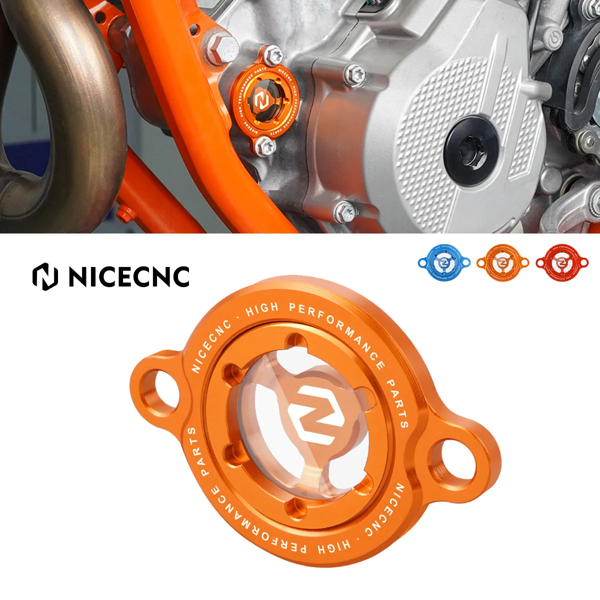 NiceCNC Engine Oil Filter Cap Cover for KTM EXC EXCF XCF XCW SXF 250