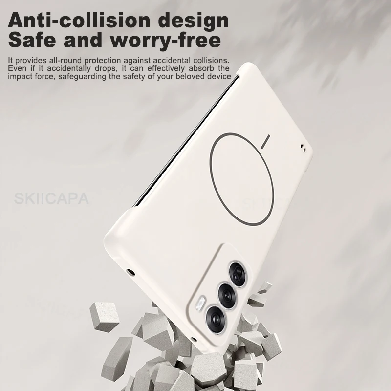 Sleek Frameless Magnetic Case with Matte Finish