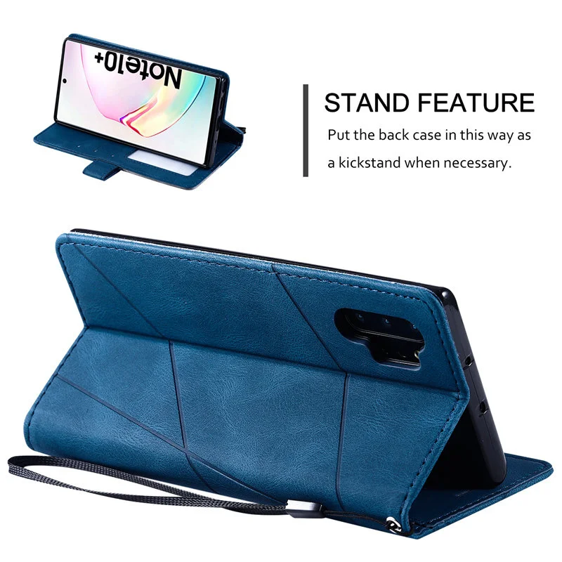 Atverčiamas odinis piniginės dėklas, skirtas „Samsung Galaxy S10 S10E S20Plus S20Ultra S20FE S21 S21Plus Note8 Note10Pro Note10Plus Note20Ultra“_voghion.com