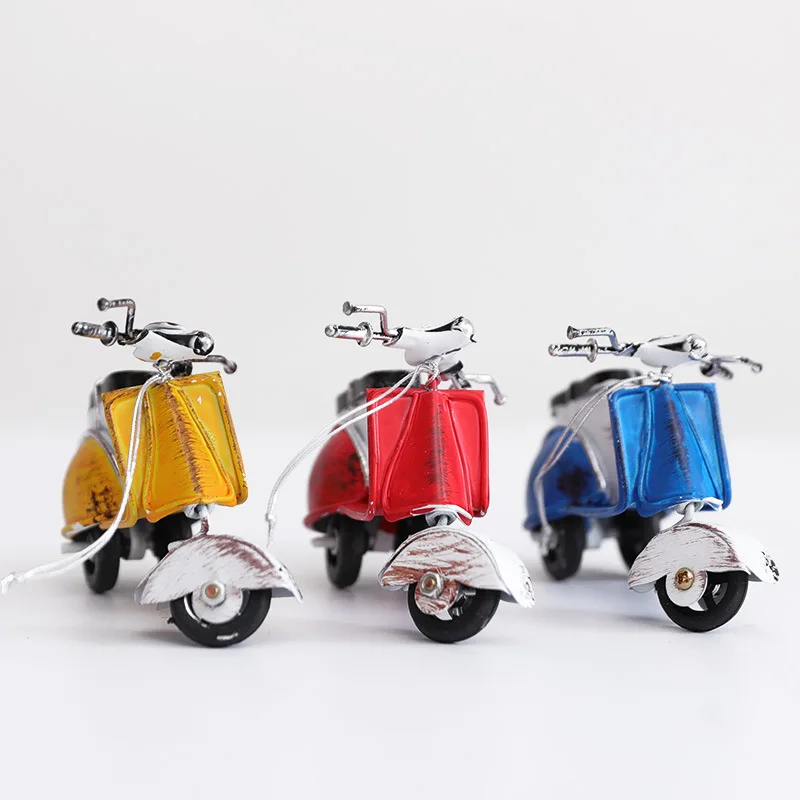 Vilead American Little Sheep Iron Motor Figurines Vintage Home Decor Motorcycle Roman Holiday Souvenirs Desktop Decoration House ornament crafts miniature ornament