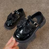 Girls Leather Shoes for Party Wedding Soft Sole Children Princess Shoes with Bow-knot Lightweight Fashion Kids Performance Shoes 5