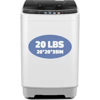 Washing Machine, 20Lb Capacity, 2.8Cu.ft Washer and Drain Pump & Dryer Combo& 8 Wash Cycles, Full Automatic Washing Machine 1