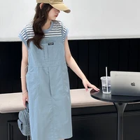 Robe d'été pour filles, robe-veste pour enfants, fausse robe longue de style occidental pour filles, jupe trapèze 1