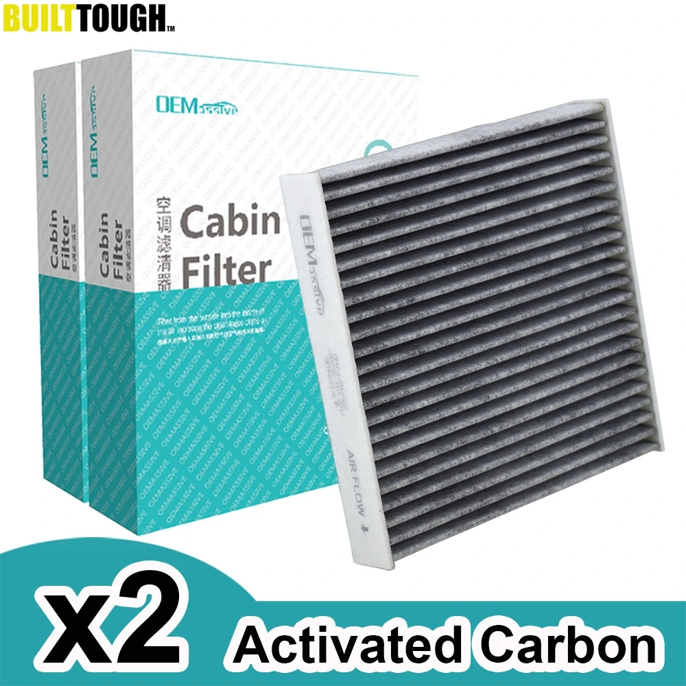 Air Filter 2x Car Pollen Cabin Air Conditioning Filter Activated Carbon 80292-TF0-G01 80291-TF0-E01 For Honda City CR-Z Fit 3 HR-V Insight