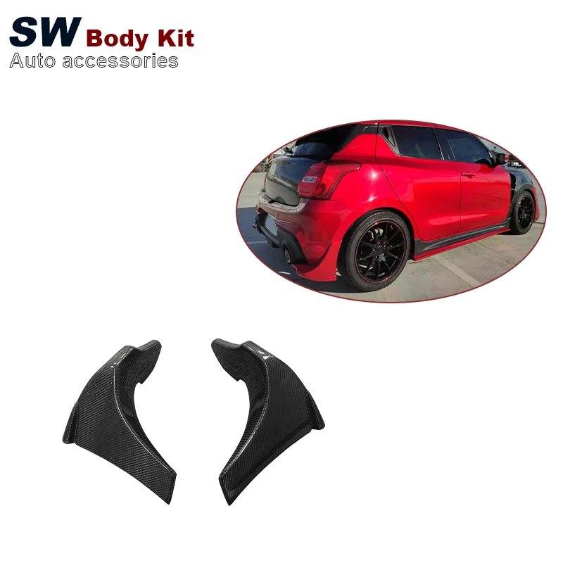 

Отделитель для губ заднего бампера из углеродного волокна для Suzuki Swift ZC33S, обновление, украшение для заднего бампера, диффузор, разделитель, плавники, корпус