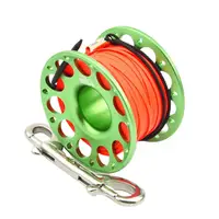 15m 30m FXL952 Finger Reel Double Hook Head Diving Finger Reel Rope Reel Water Sport Spool Reel High Strength Finger Spool Reel 2