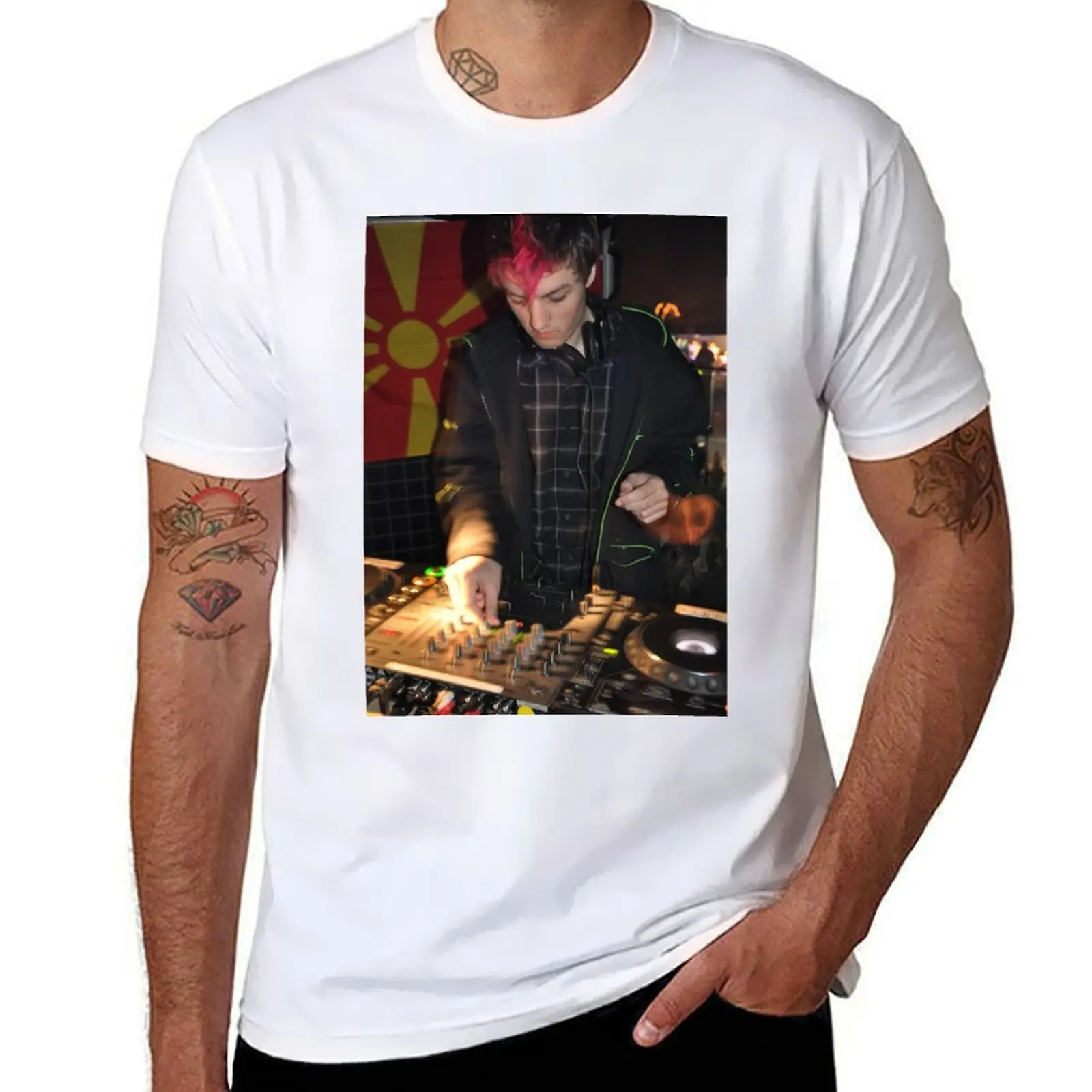 

Auscore T-shirt hippie clothes quick drying oversizeds funnys Men's t-shirt