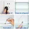 5Pcs Clean Brush Kit For Refrigerator Drain Wash Brush Suction Syringe 1.5/1M Hose Fridge Drain Hole Cleaner Stick Dredge Tool 6