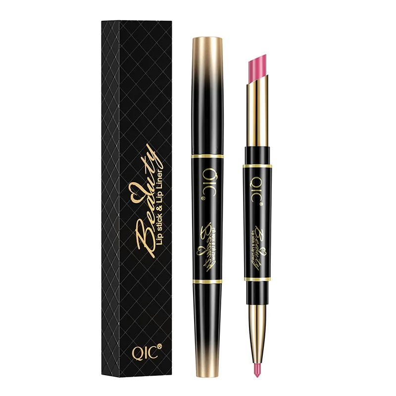 Lip liner,lip liner pencil,lipliner pencil 2 IN 1 Lip Liner Waterproof Matte Lipstick Pencil Makeup Cosmetics Dark Red Lips Liner Pencil Beauty Long Lasting Make Up