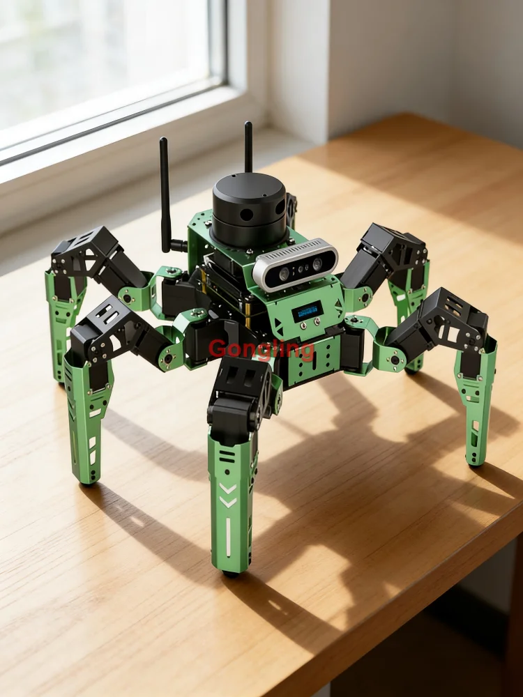 Hiwonder JetHexa ROS Hexapod 지원 Lidar 깊이 카메라 SLAM 매핑 및 내비게이션 키트(제트슨 나노 프로그래밍 가능 로봇 키트용)