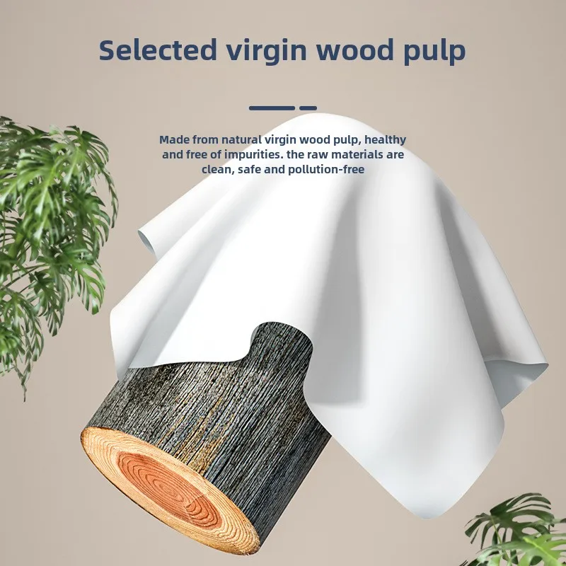 14 rolls of coreless virgin wood pulp solid toilet paper household affordable loading dormitory toilet roll paper hand