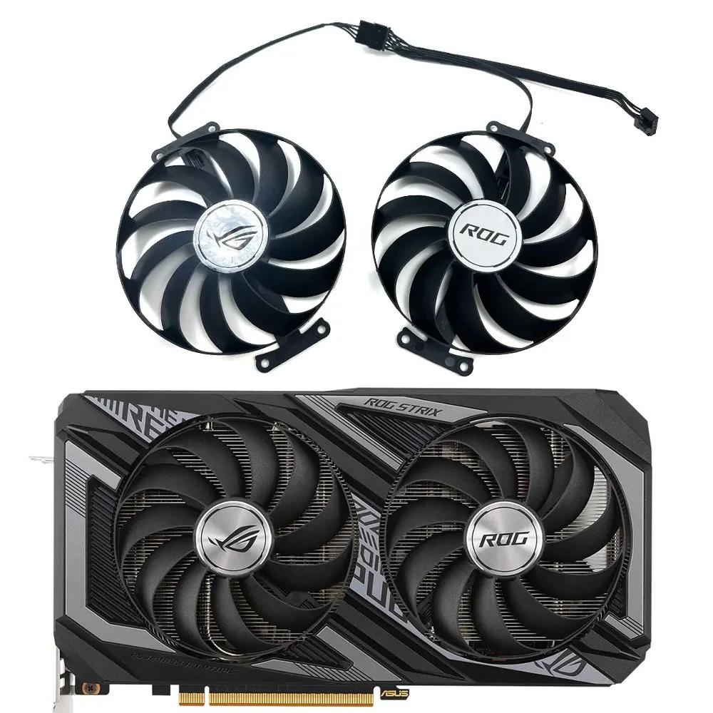 Nuova Ventola Gpu 1Set 5Pin 95Mm Rog-Strix-Rx6600Xt, Per Ventola Di Raffreddamento Della Scheda Grafica Asus Rog-Strix-Rx 6600 Xt, Rx 6600