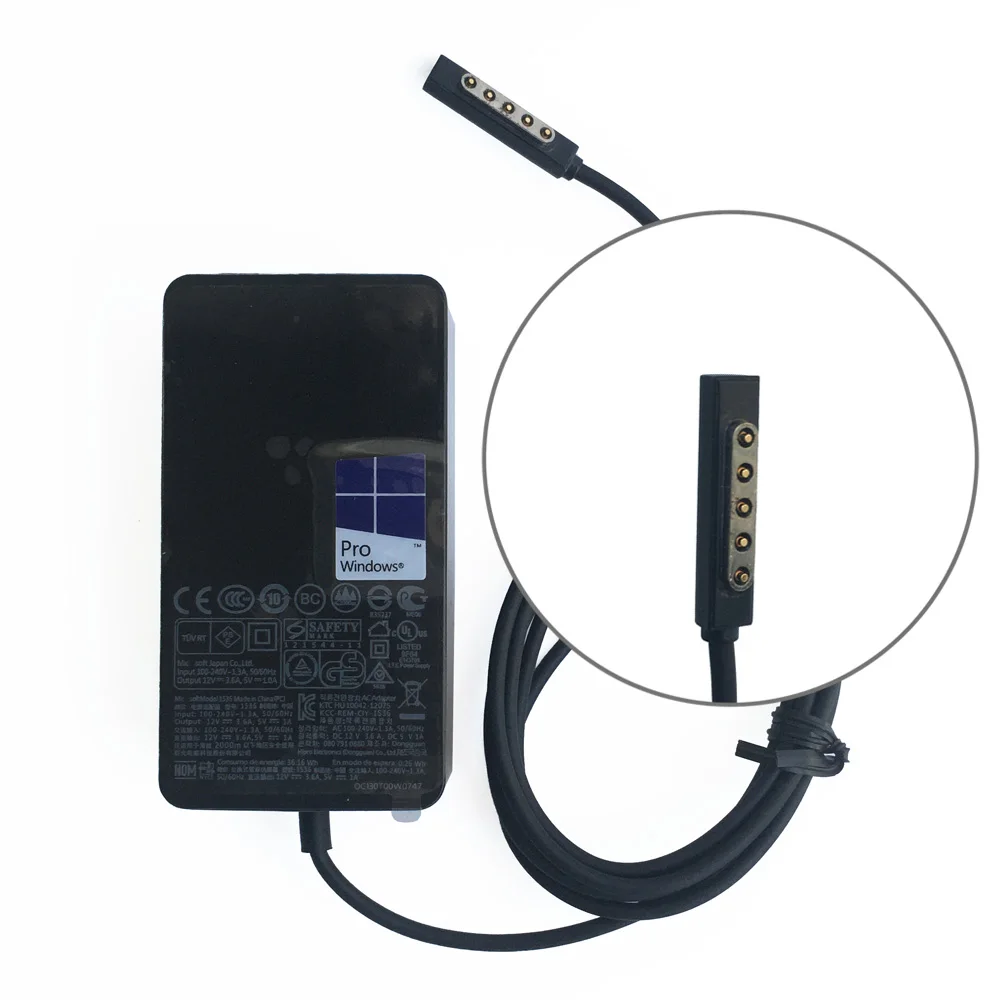 AC Caricatore Adattatore Per Microsoft Surface Pro 3 Tablet 12V 2.58A - Foto 8