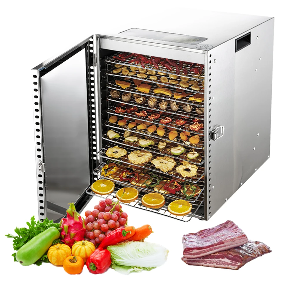 220V 110V Dry Fruit Machine Food Dehydration Dryer Fruit Dryer Commercial Stainless Steel Food Dryer Dried Vegetables Pet Snacks 6