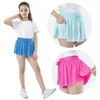 3-15 Years Girls Flowy Shorts Butterfly Shorts With Pocket 2-in-1 Athletic Running Shorts For Kids Active Workout Sports Tennis 1