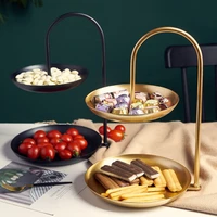 Double Layer Fruit Storage Tray Candy Snack Organizer Plate Nordic Family Party Dessert Rack Home Wedding Decoration 1