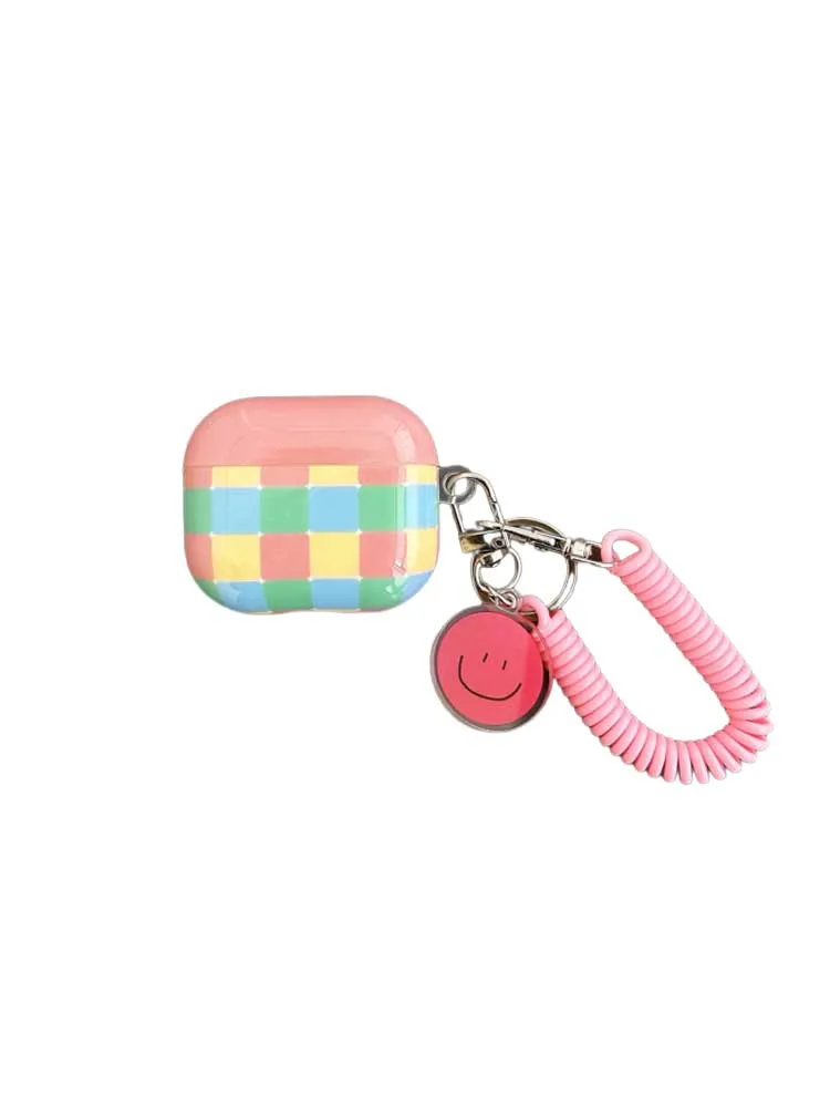 Colorful Grid Earphone Case for AirPods