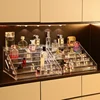 3/5/7 Layers Desktop Perfume Shelf Acrylic Cosmetic Organizer Perfume Storage Rack Bathroom Organizer for Cosmetics 2