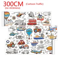 Ocean Car Dinosaur Princess Children Drawing Roll Coloring Paper Roll for Kids Drawing Paper DIY Painting Drawing Color Filling 2