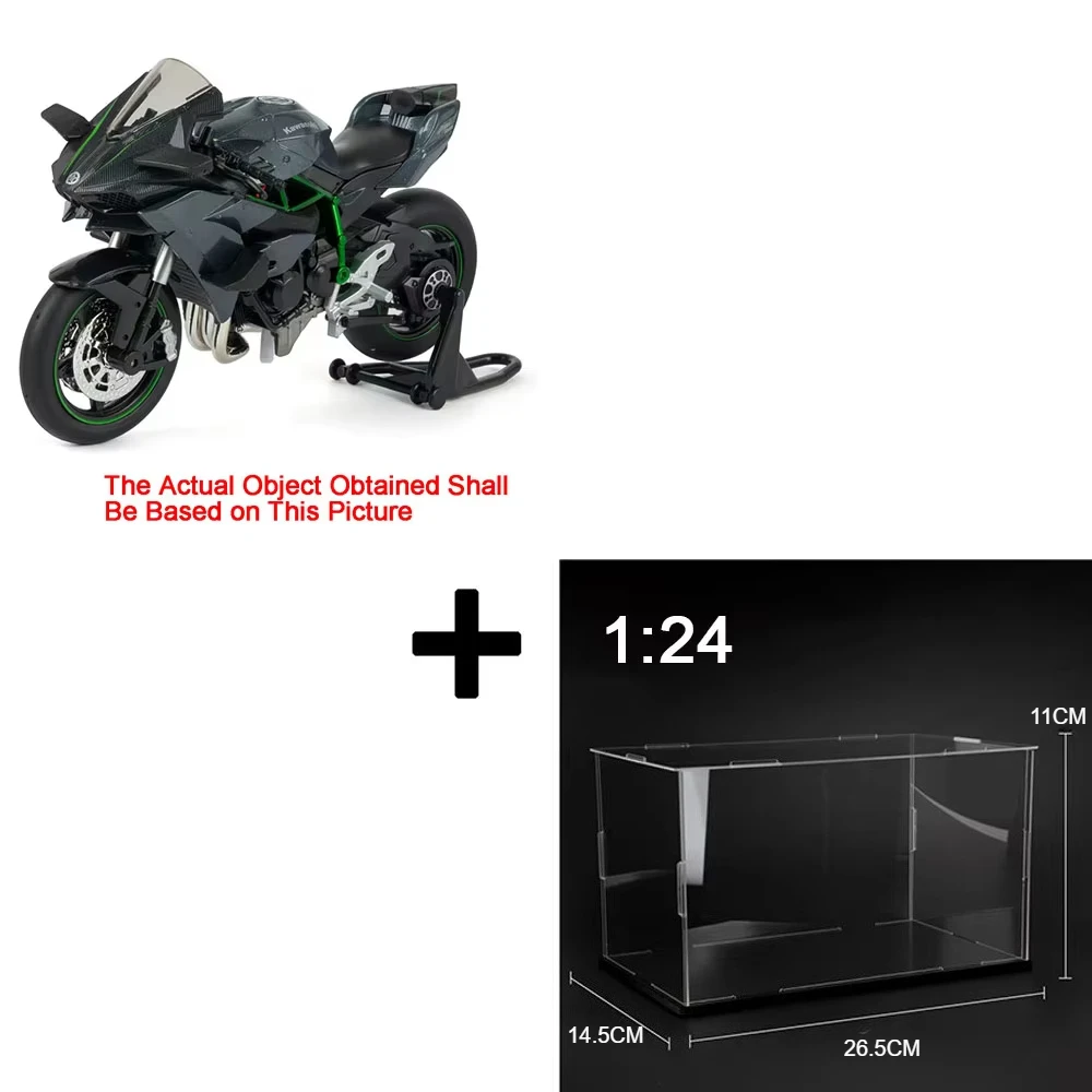 1: 12 S1000RR Model Motorcycles Kawazaki NINJA H2R Toys Alloy Diecast Sound Light Shock Absorption Simulation Motorcycle Boy Gift image 12